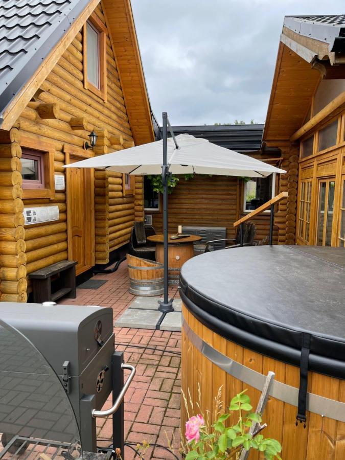 Wellness Hütte am Zwenkauer See bei Leipzig Exterior foto