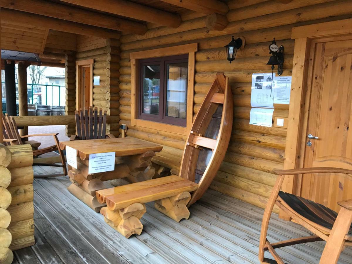 Wellness Hütte am Zwenkauer See bei Leipzig Exterior foto